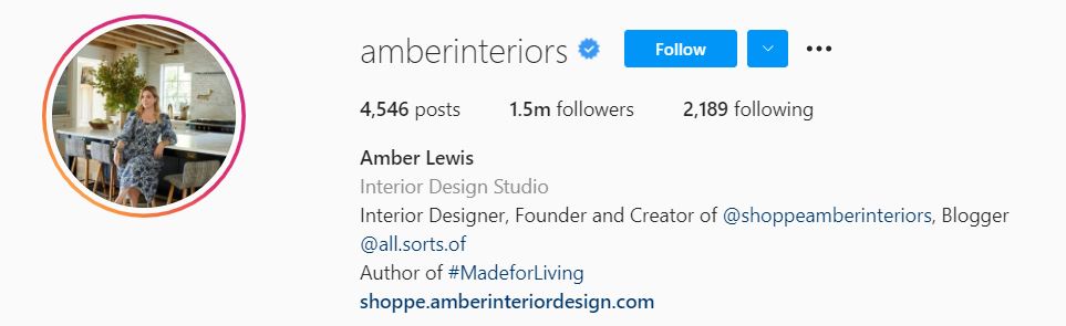 AMBER LEWIS Top Home Decor Influencers