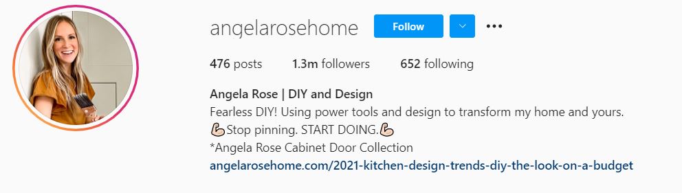 ANGELA ROSE Top Home Decor Influencers