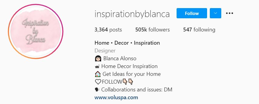 BLANCA ALONSO Top Home Decor Influencers