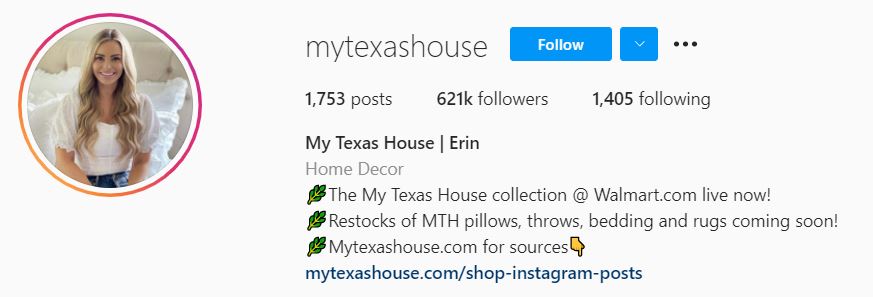 ERIN MY TEXAS HOUSE Top Home Decor Influencers