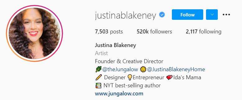 JUSTINA BLAKENEY Top Home Decor Influencers