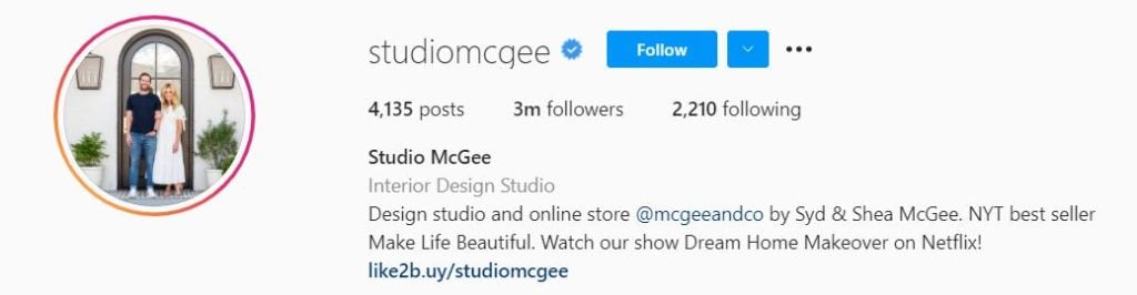 STUDIO MCGEE Top Home Decor Influencers