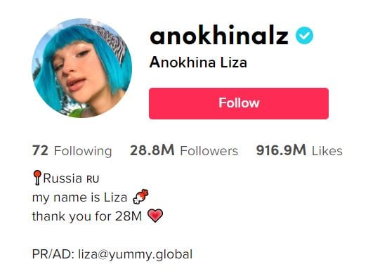ANOKHINA LIZA TIKTOK GIRLS