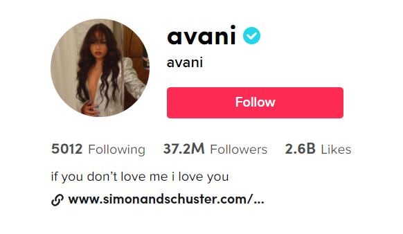 AVANI GREGG TOP TIKTOK GIRLS