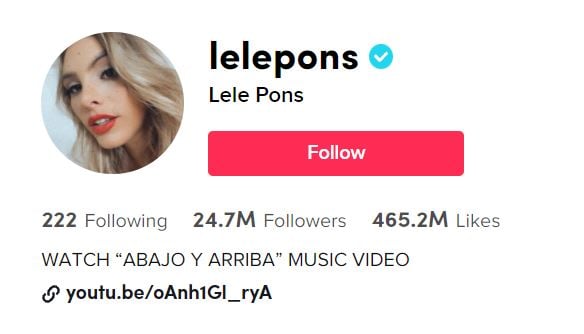 LELE PONS Top TikTok Girls 2024