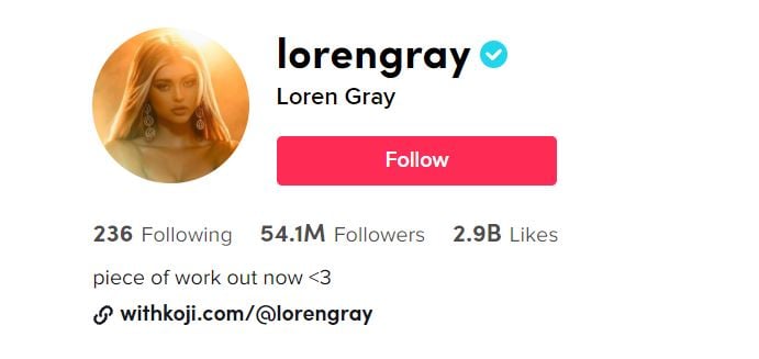 LOREN GRAY TOP TIKTOK GIRLS