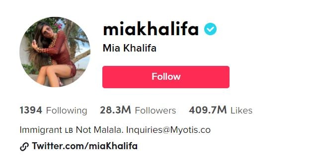 MIA KHALIFA tiktok girls famous