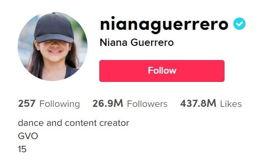 NIANA GUERRERO Top TikTok Girls 2024