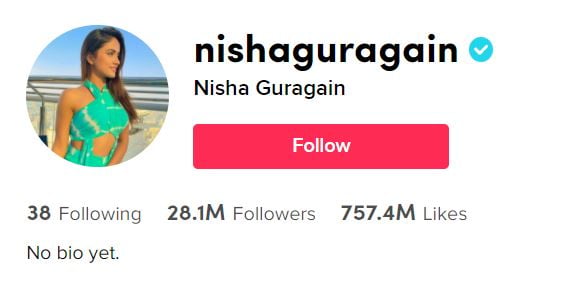 NISHA GURAGIAN tiktok girls famous