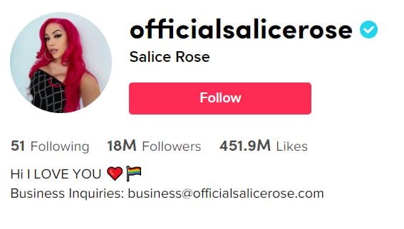 SALICE ROSE Top TikTok Girls 2026