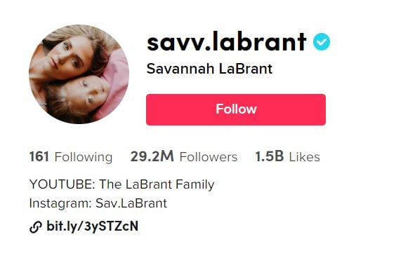SAVANNAH LABRANT TIKTOK GIRLS