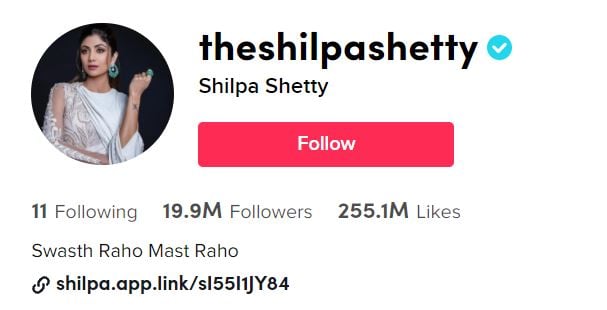SHILPA SHETTY Top TikTok Girls 2026