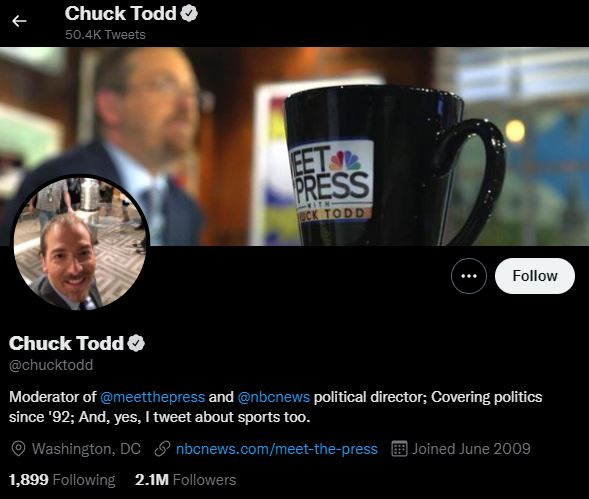 CHUCK TODD top political influencers