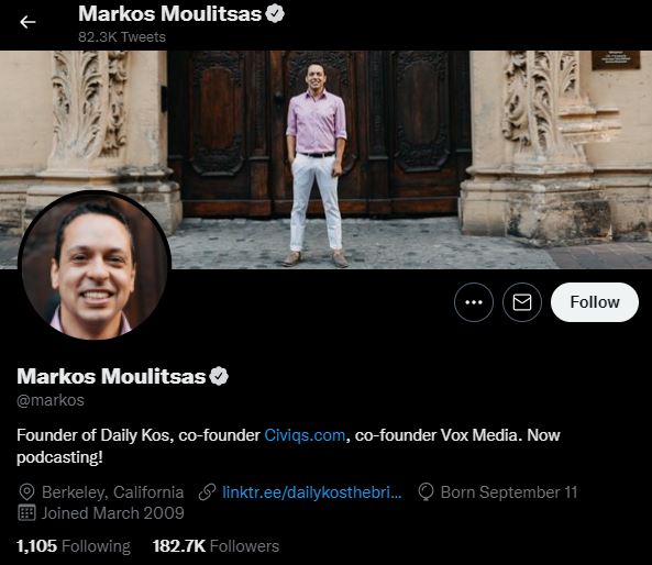 MARKOS MOULITSAS top political influencers