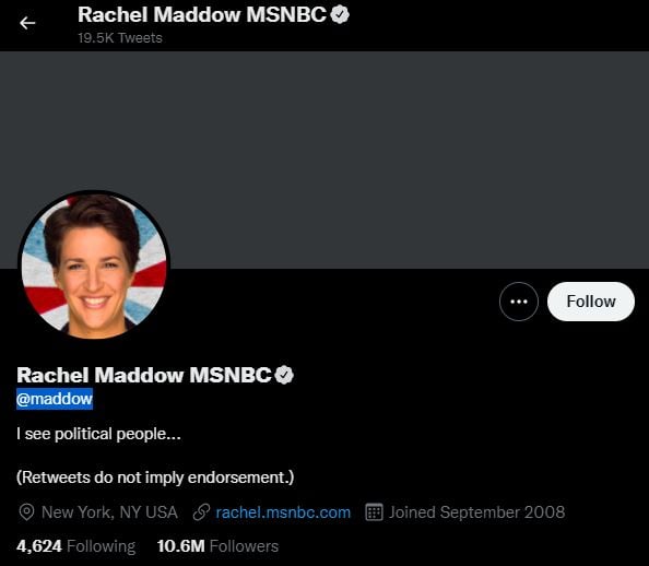 RACHEL MADDOW top political influencers