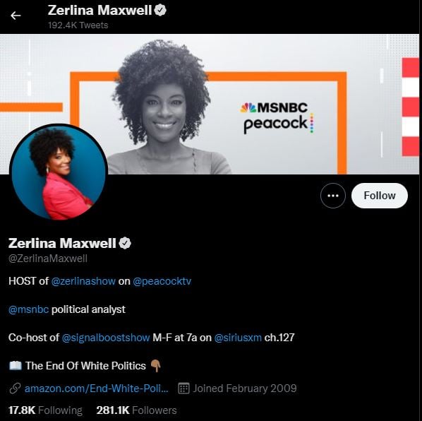 ZERLINA MAXWELL top political influencers