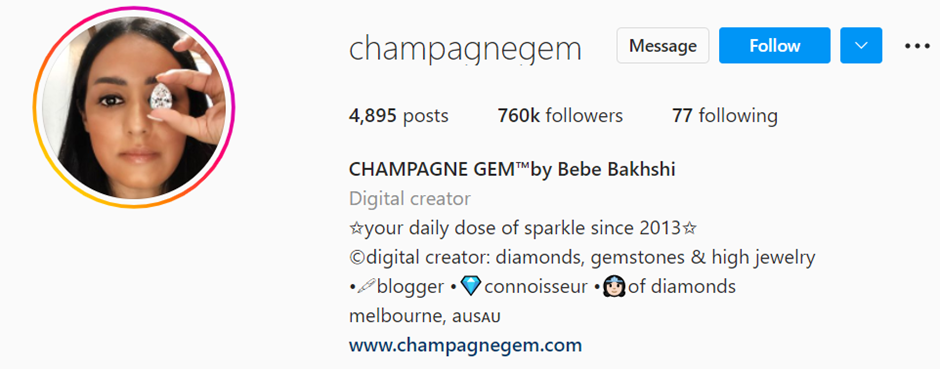 top jewelry influencers