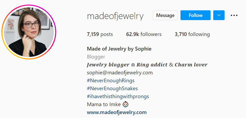 top jewelry influencers