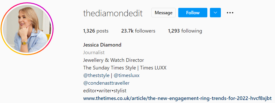 top jewelry influencers