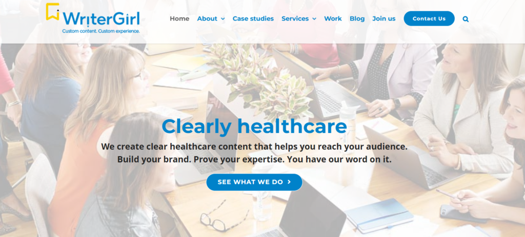 writer girl healthcare marketing agencies