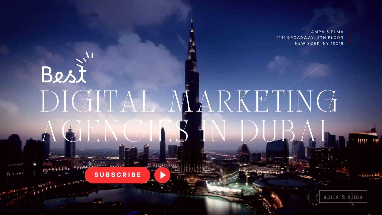 BEST DIGITAL MARKETING AGENCIES IN DUBAI IN 2026 (UPDATED) | Amra And ...