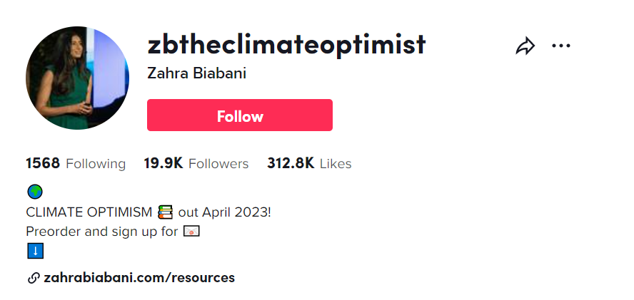 TikTok activists Zahra Biabani TikTok activists Zahra Biabani