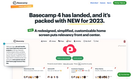 Basecamp Basecamp: Marketing projects centralized