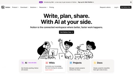 Notion Notion: Customizable knowledge and collaboration hub