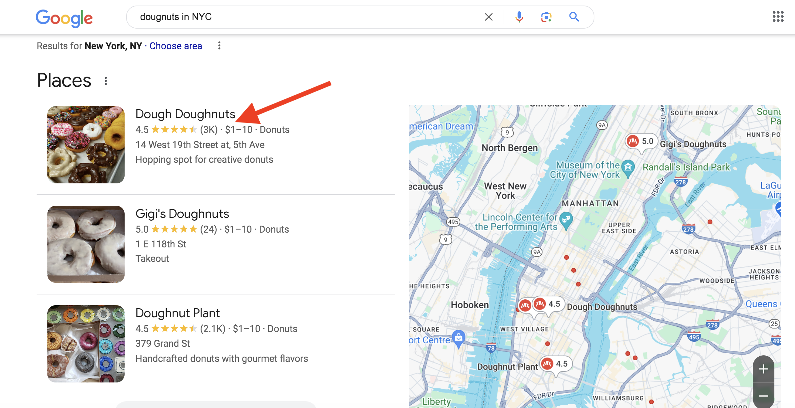 Google Reviews Cost of SEO Services in NYC