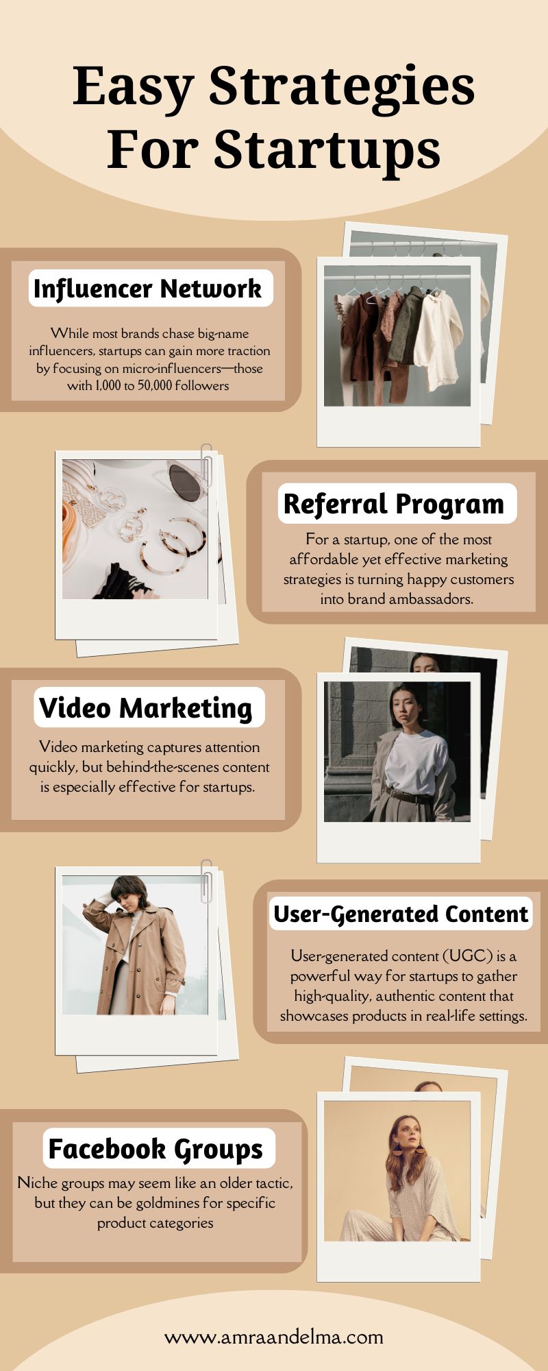 Beige Refined Scrapbook Fashion Tips Infographic Fashion Marketing