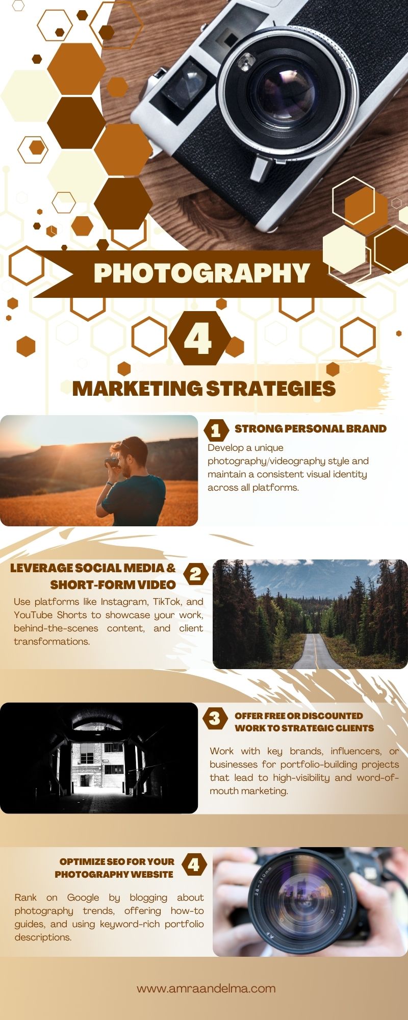 Cream and Brown Modern Photography Composition Infographic Photography Marketing
