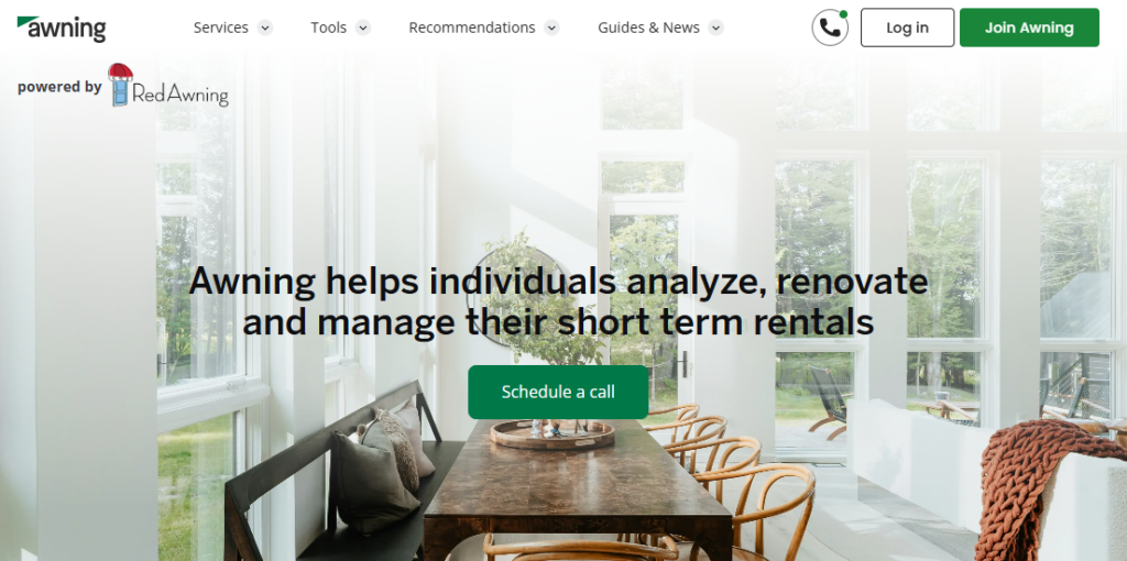 AWNING SHORT-TERM RENTAL MARKETING FIRMS