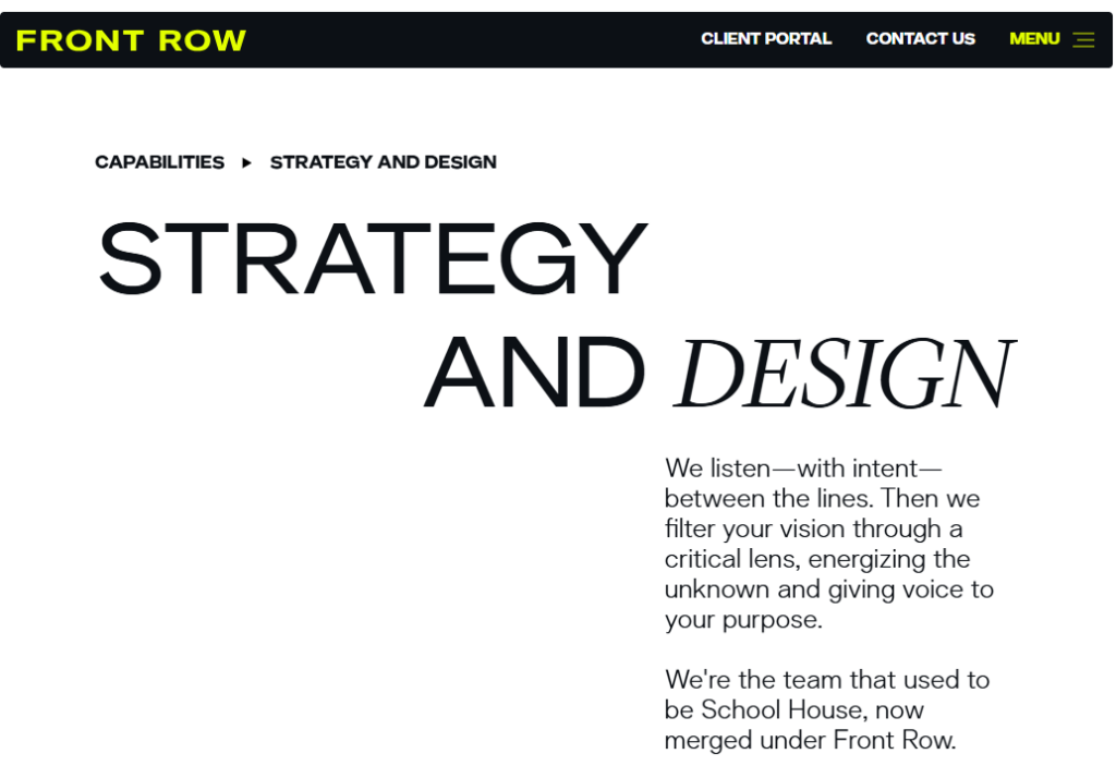 FRONT ROW Beauty Advertising Agencies