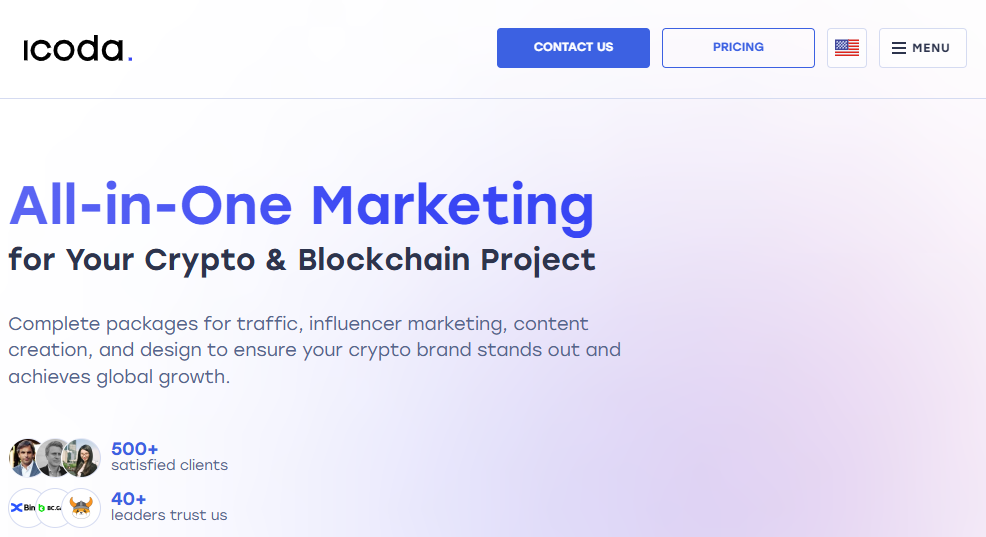 ICODA BLOCKCHAIN MARKETING AGENCIES