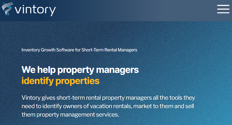 VINTORY SHORT-TERM RENTAL MARKETING FIRMS