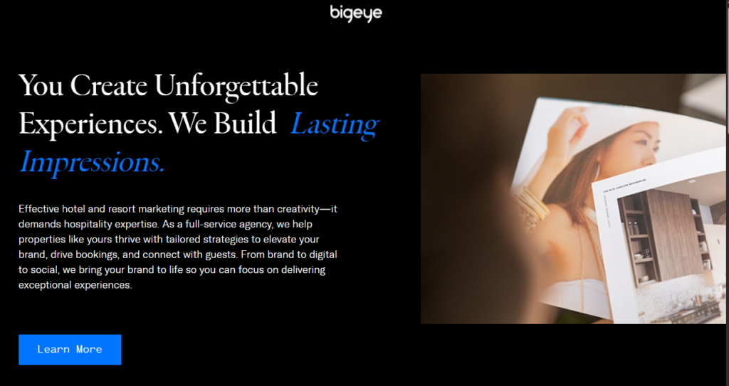 bigeye Hotel digital marketing agencies