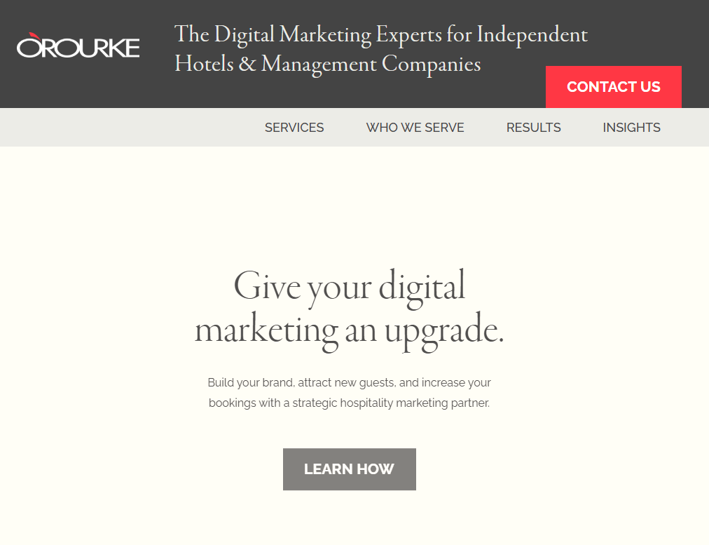 orourke HOTEL BRANDING AGENCIES