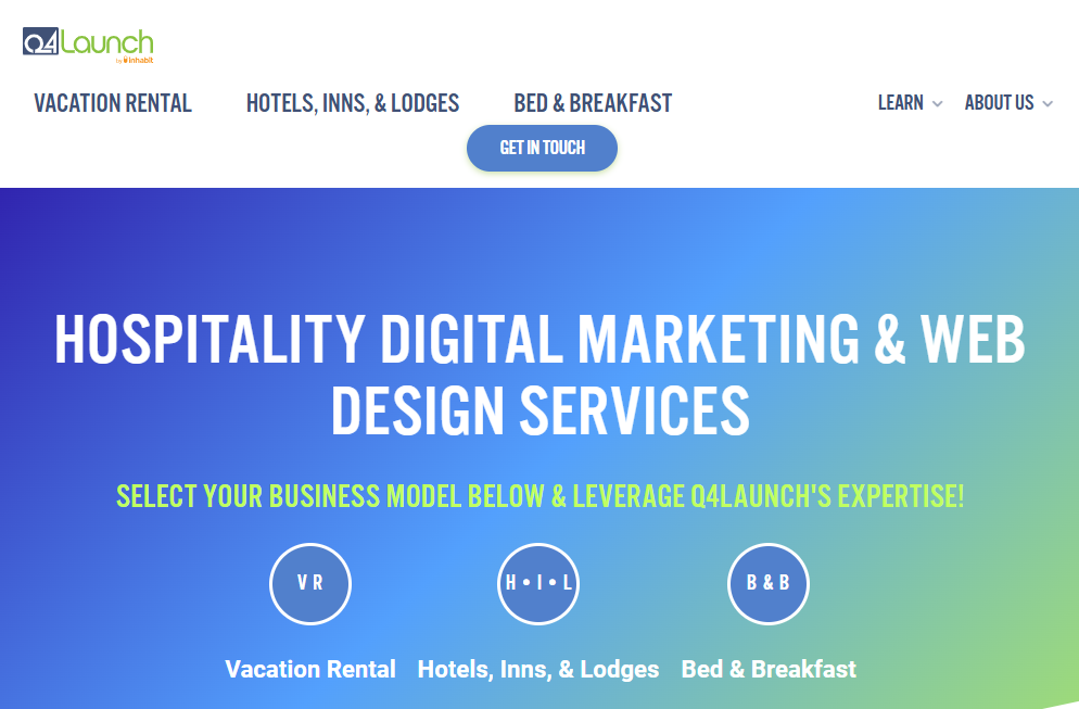 q4 launch HOTEL WEBSITE DESIGN COMPANIES