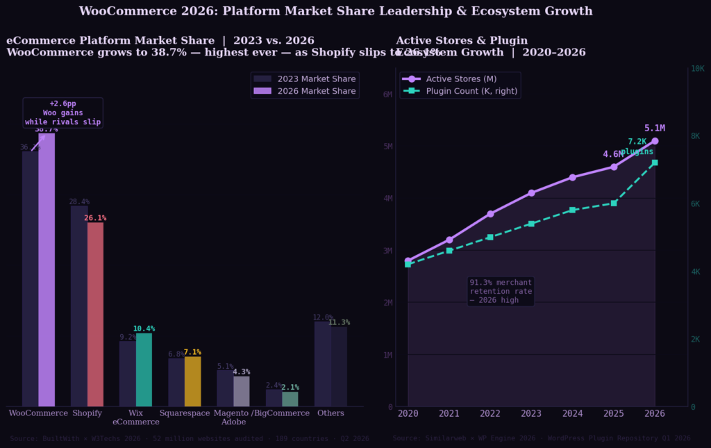 woo graph1 bar line TOP WOOCOMMERCE MARKETING STATISTICS