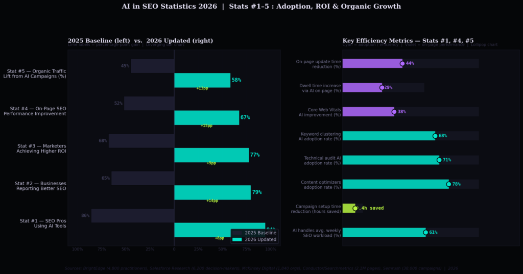 TOP AI IN SEO STATISTICS