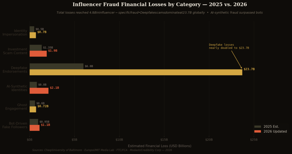 fraud graph2 financial losses TOP INFLUENCER FRAUD STATISTICS