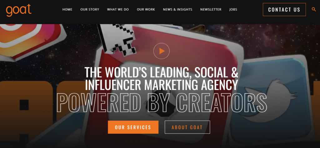 goat 2 GAMING INFLUENCER MARKETING AGENCIES