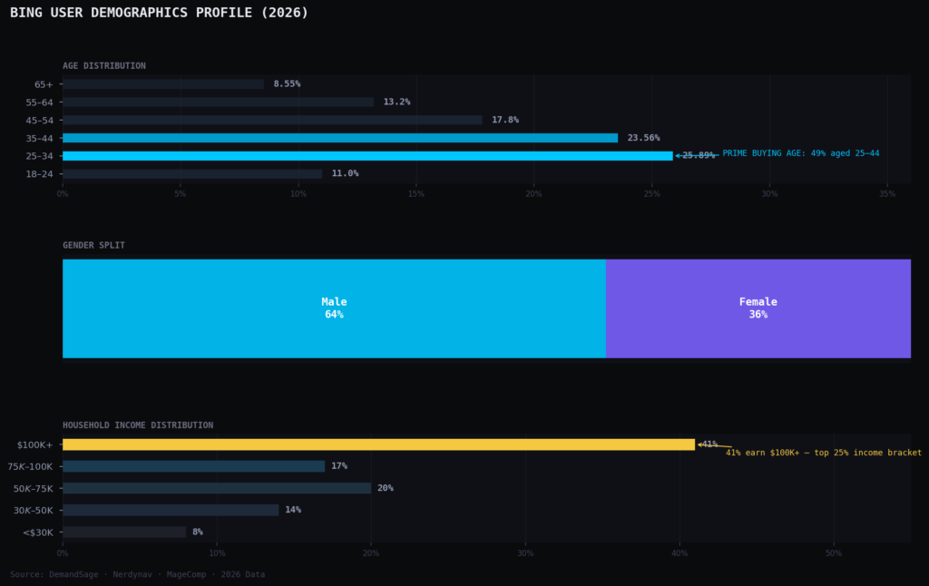 graph3 user demographics TOP BING ADS STATISTICS