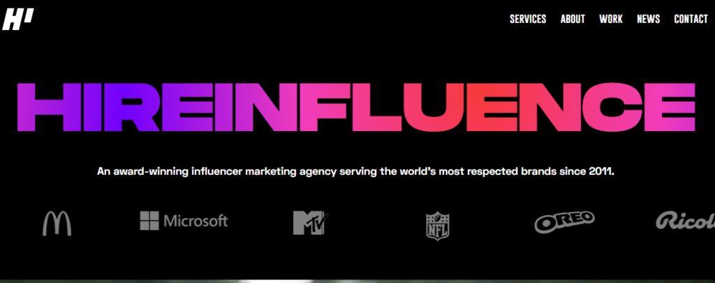hire influencer GLOBAL INFLUENCER MARKETING AGENCIES