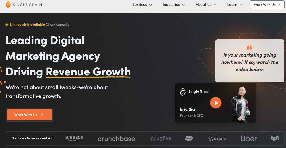 single grain SEO Agency For Cross-Border Ecommerce Fashion