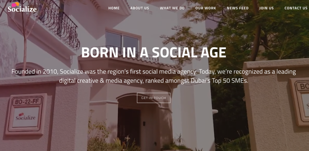 socialize Social Media Management Agencies in Dubai