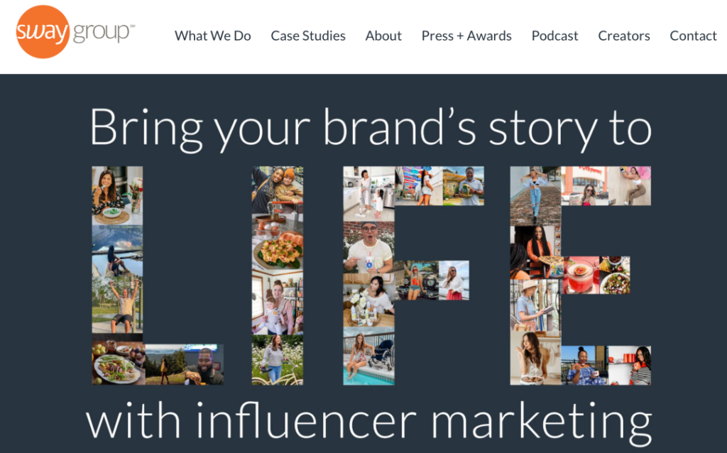 sway 1 Best sales-driven influencer marketing agencies