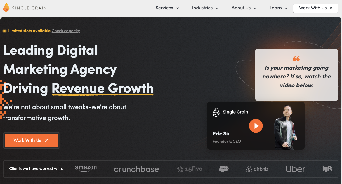 SINGLE GRAIN Custom CMS SEO Agency