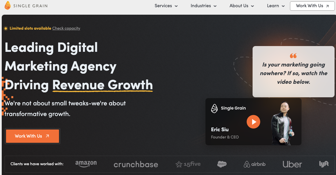SINGLE GRAIN SEO agency for luxury skincare brands