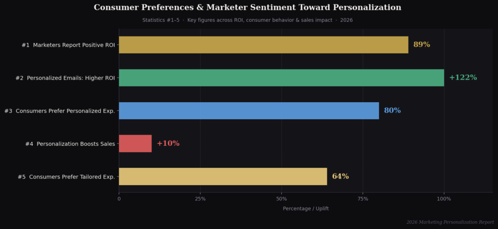 graph1 horizontal bar MARKETING PERSONALIZATION ROI STATISTICS